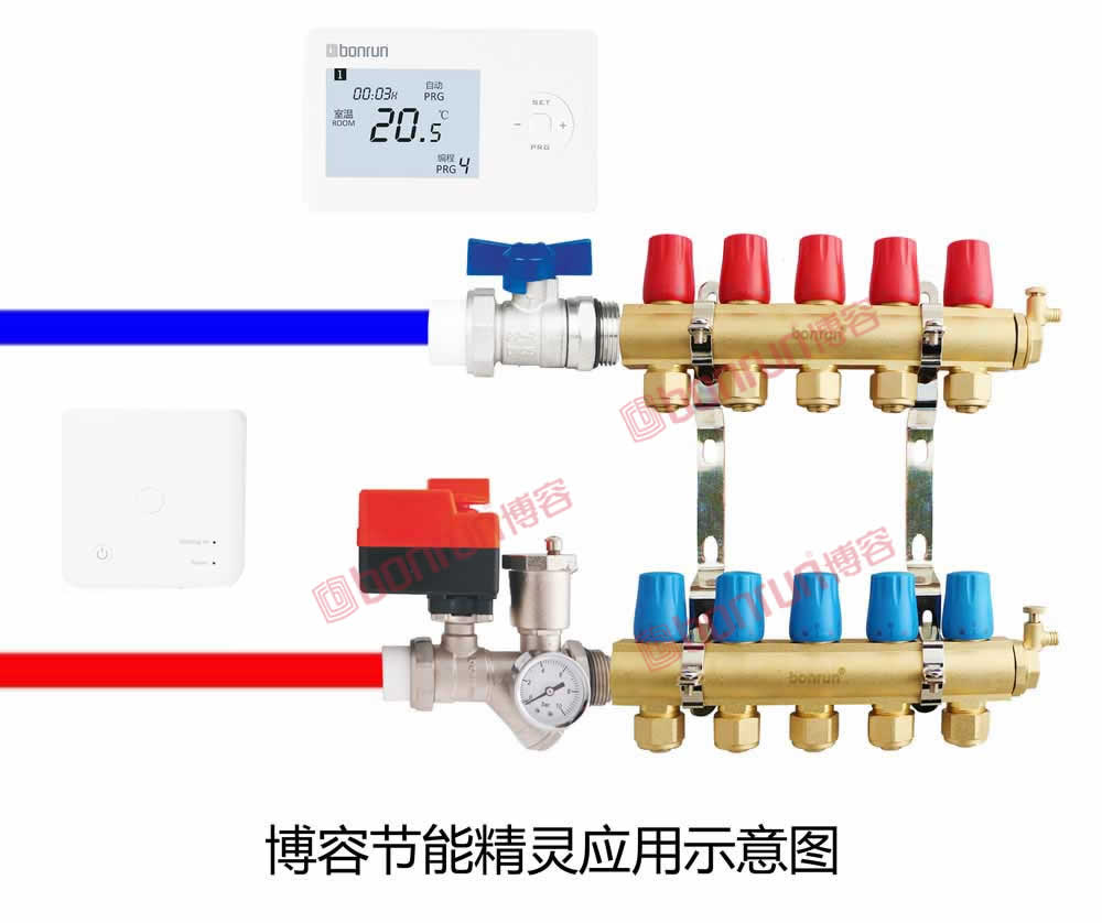 博容地暖節(jié)能精靈應用示意圖